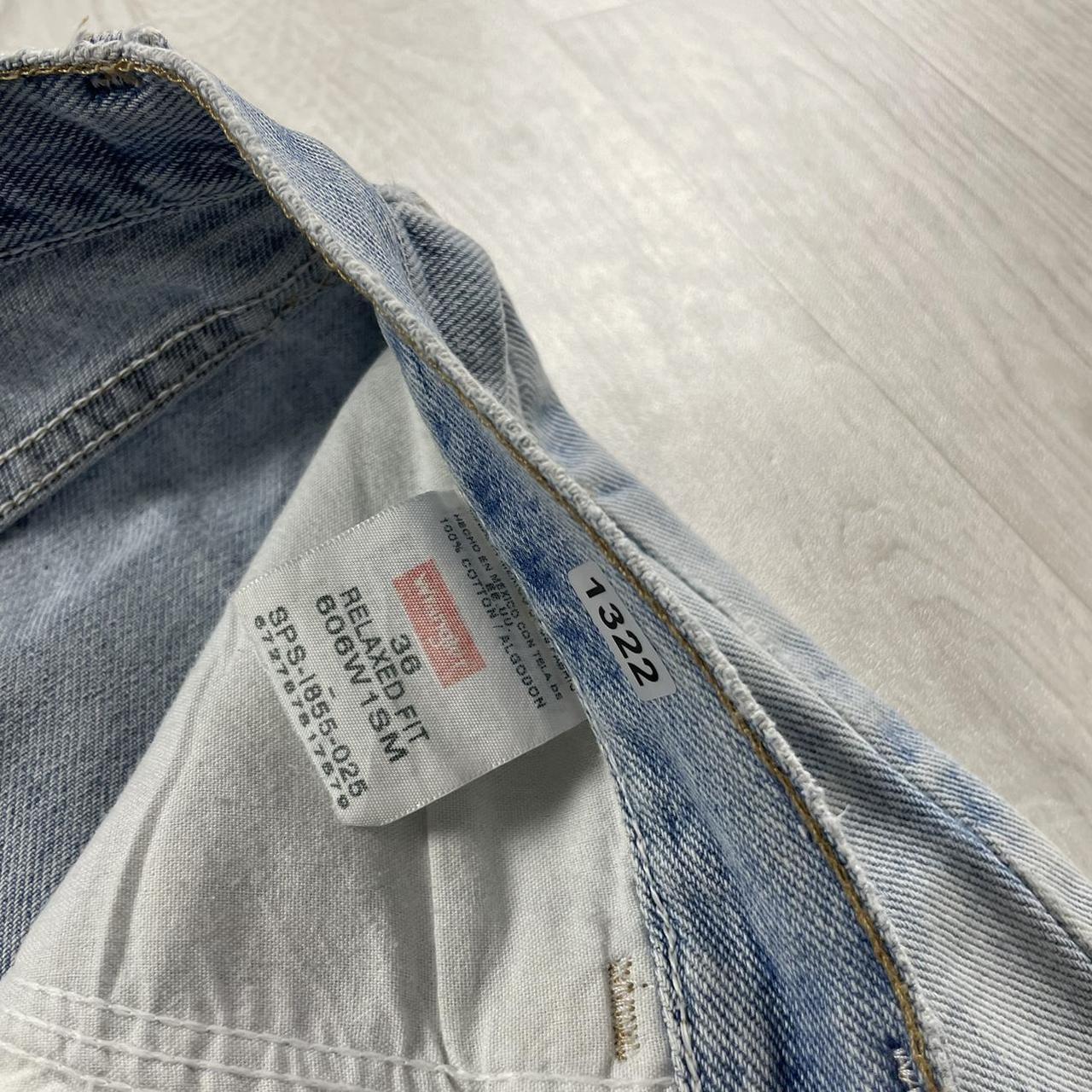 VINTAGE WRANGLER BAGGY LOOSE SKATER JORTS LIGHT BLUE (36w)