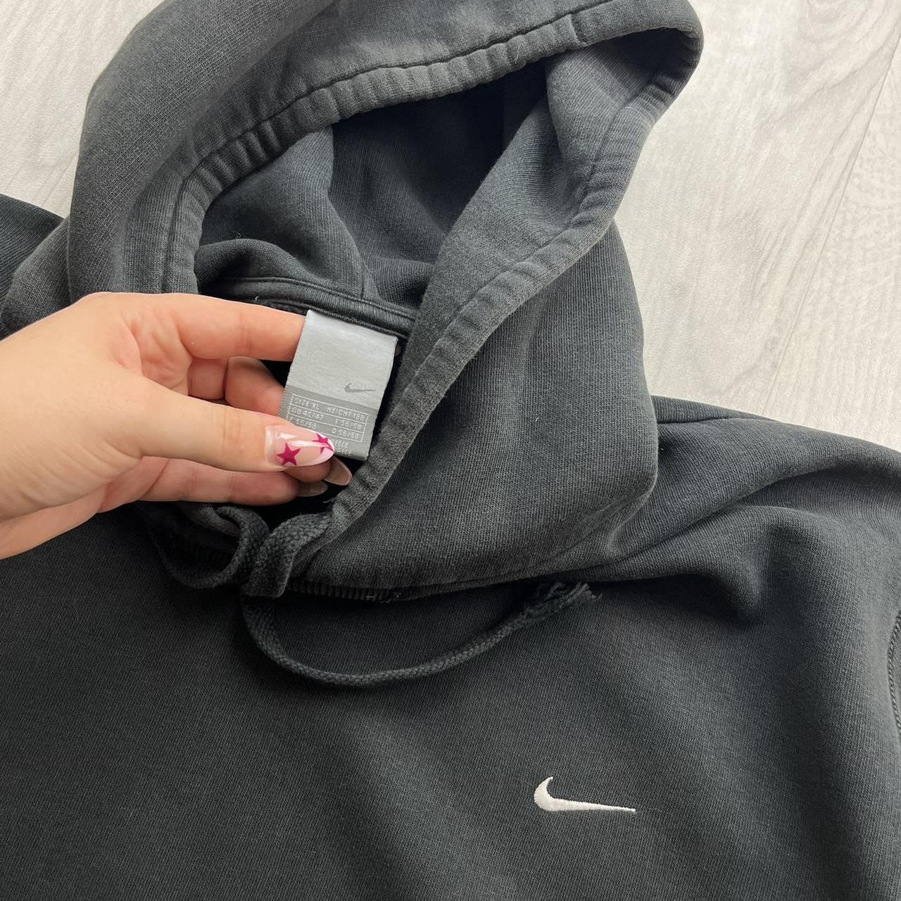 VINTAGE Y2K NIKE ZIP UP HOODIE BLACK