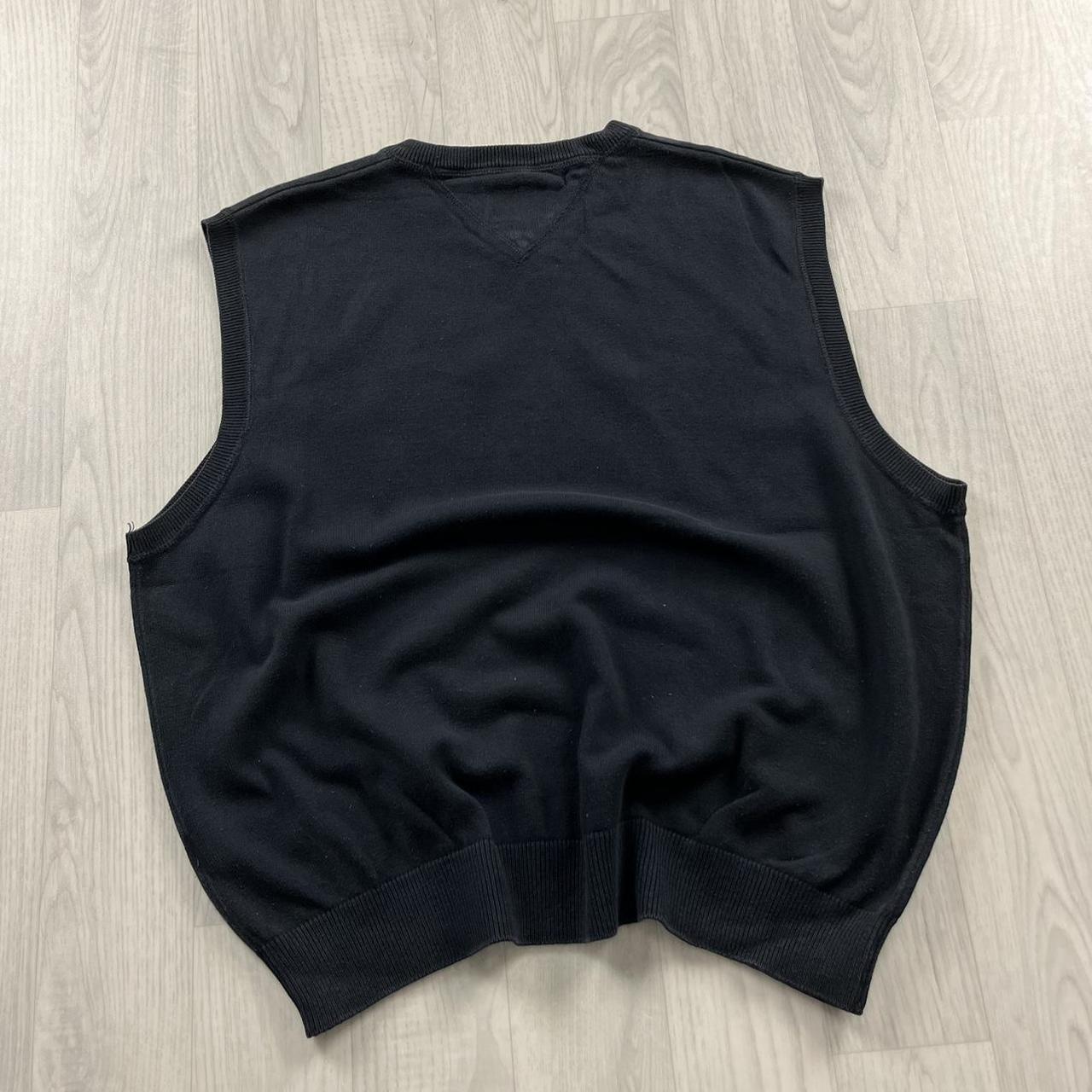 VINTAGE Y2K TOMMY HILFIGER CHUNKY SWEATER VEST NAVY