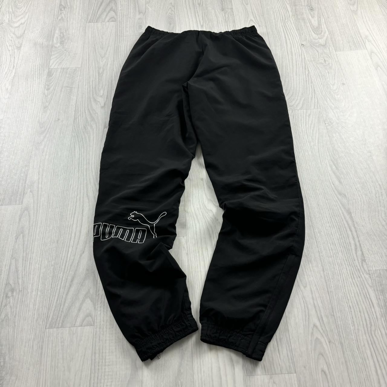VINTAGE Y2K PUMA BAGGY TRACKSUIT BOTTOMS BLACK