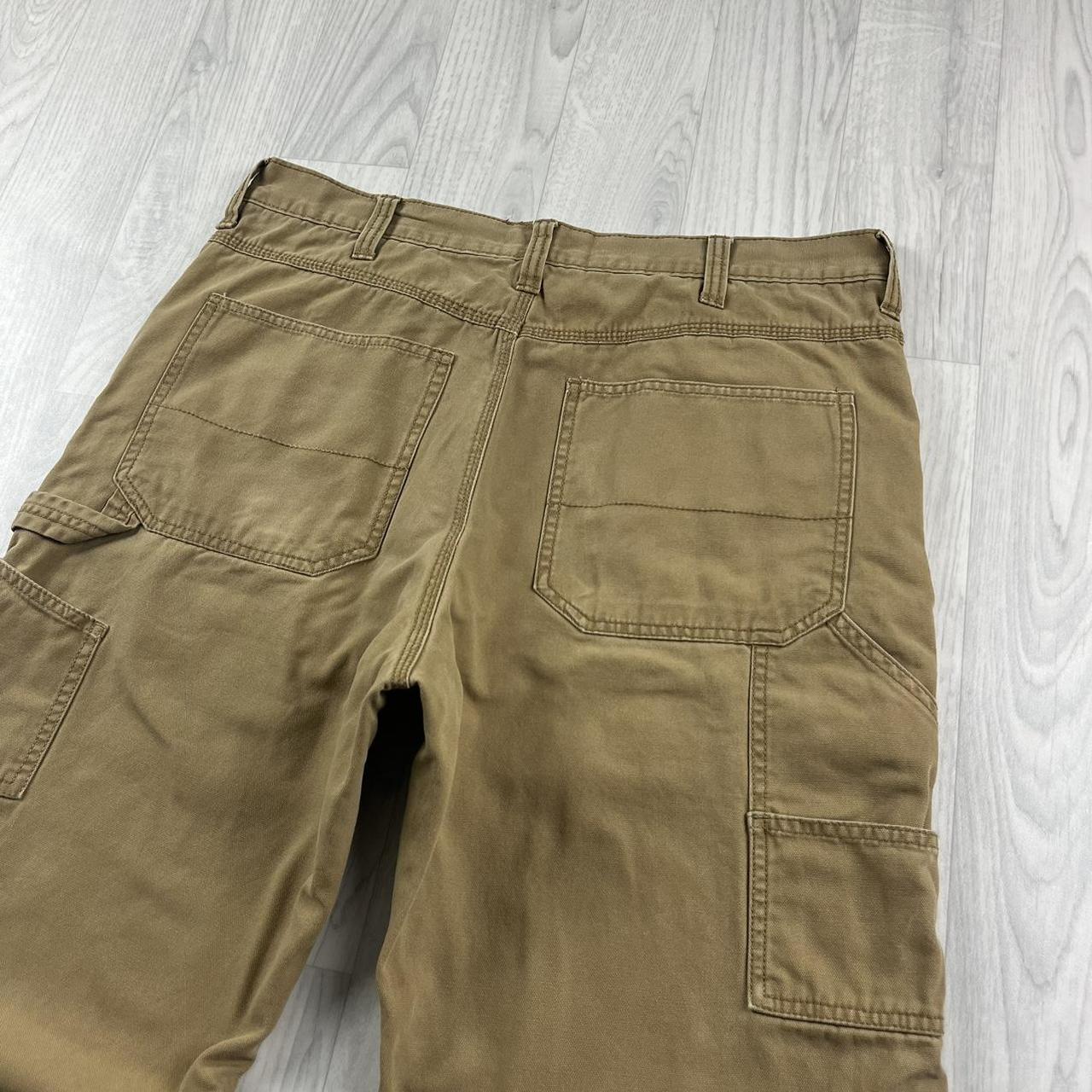 VINTAGE FADED GLORY BAGGY CARPENTER JEANS TAN (34x33)