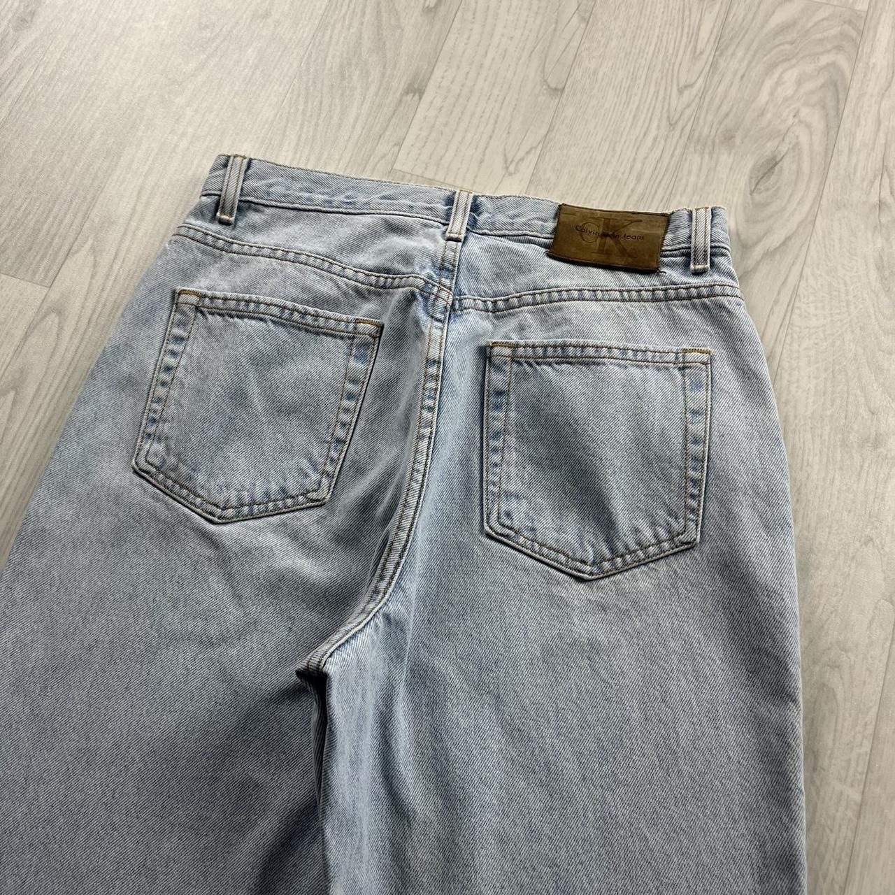 VINTAGE Y2K CALVIN KLEIN TAPERED JEANS LIGHT BLUE