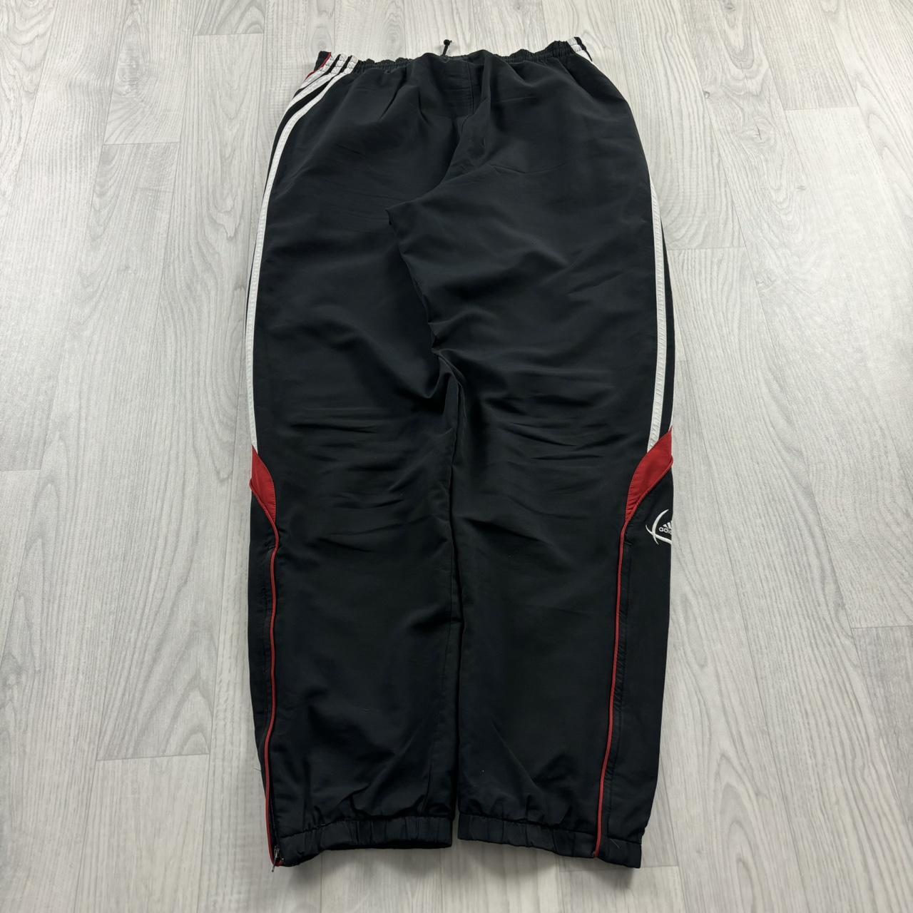 VINTAGE Y2K ADIDAS BAGGY TRACKSUIT BOTTOMS BLACK