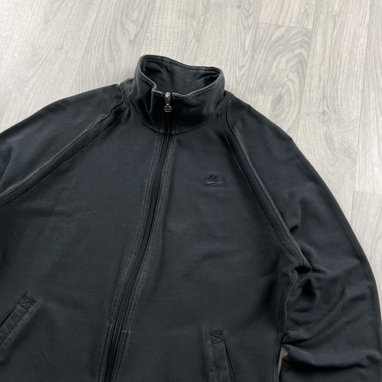 VINTAGE Y2K NIKE ZIP UP SWEATSHIRT BLACK (L)