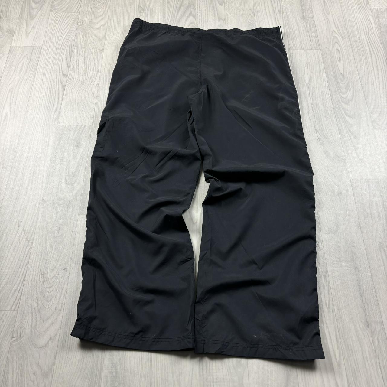 VINTAGE Y2K REEBOK BAGGY CARGO TRACKSUIT BOTTOMS BLACK
