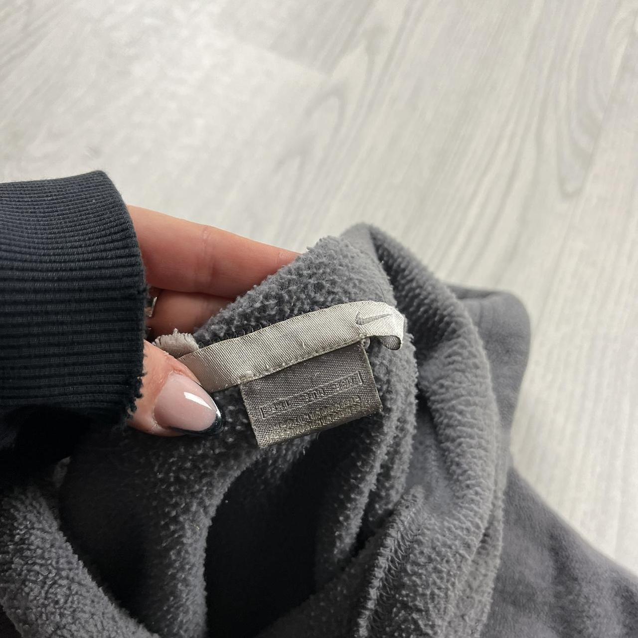 VINTAGE Y2K NIKE SPELL OUT FLEECE HOODIE GREY