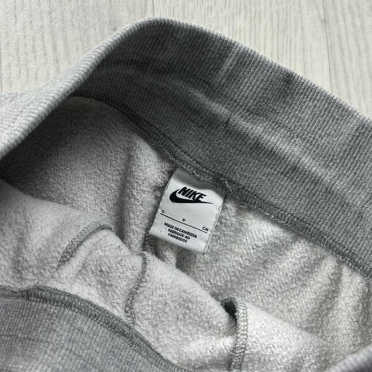 NIKE CUFFED COTTON SWEATPANTS GREY
