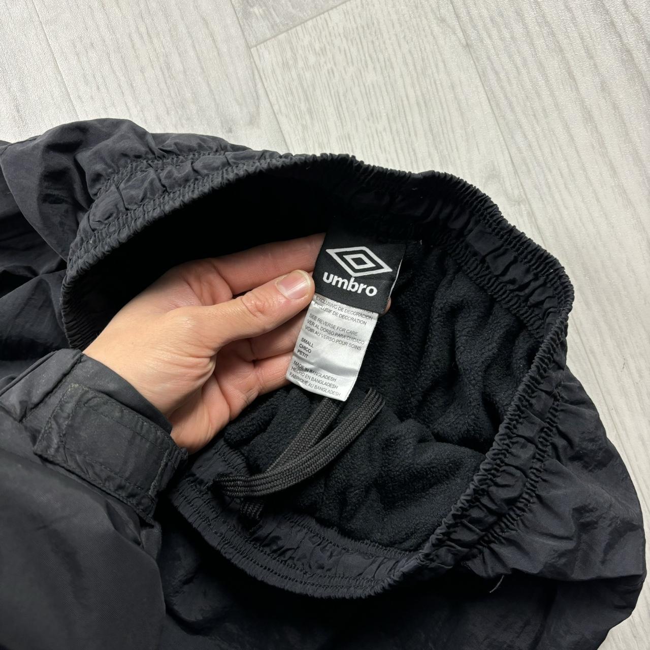 UMBRO FLEECE LINED TRACKSUIT BOTTOMS BLACK