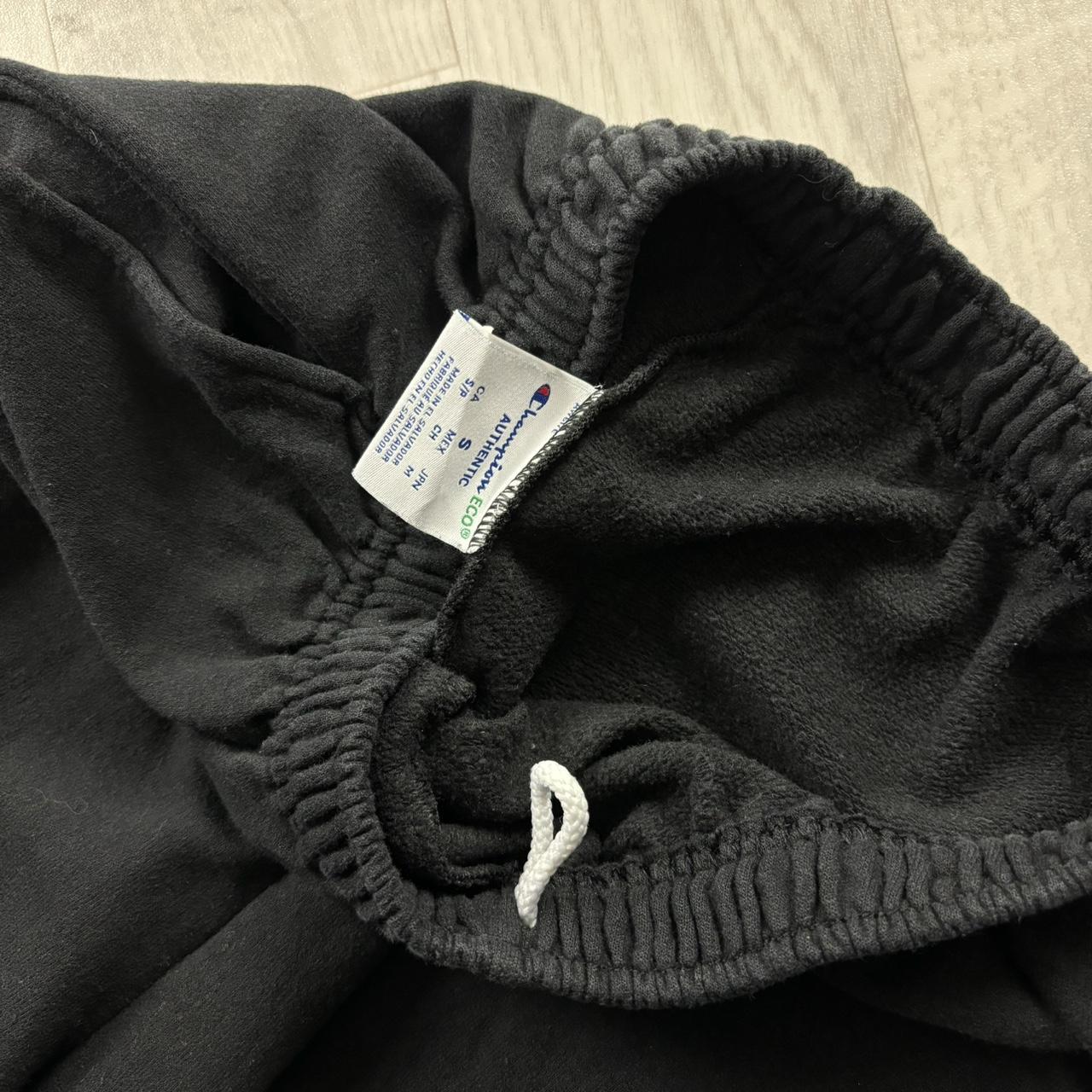 VINTAGE 00s CHAMPION COLLEGE COTTON SWEATPANTS BLACK
