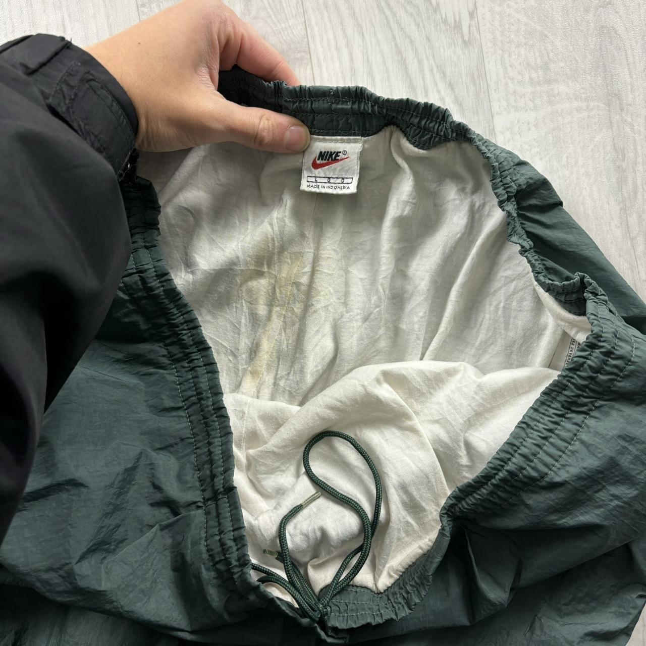 VINTAGE 90s NIKE BAGGY TRACKSUIT BOTTOMS GREEN