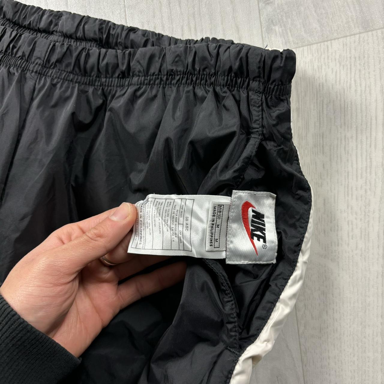 VINTAGE 90s NIKE BAGGY TRACKSUIT BOTTOMS BLACK