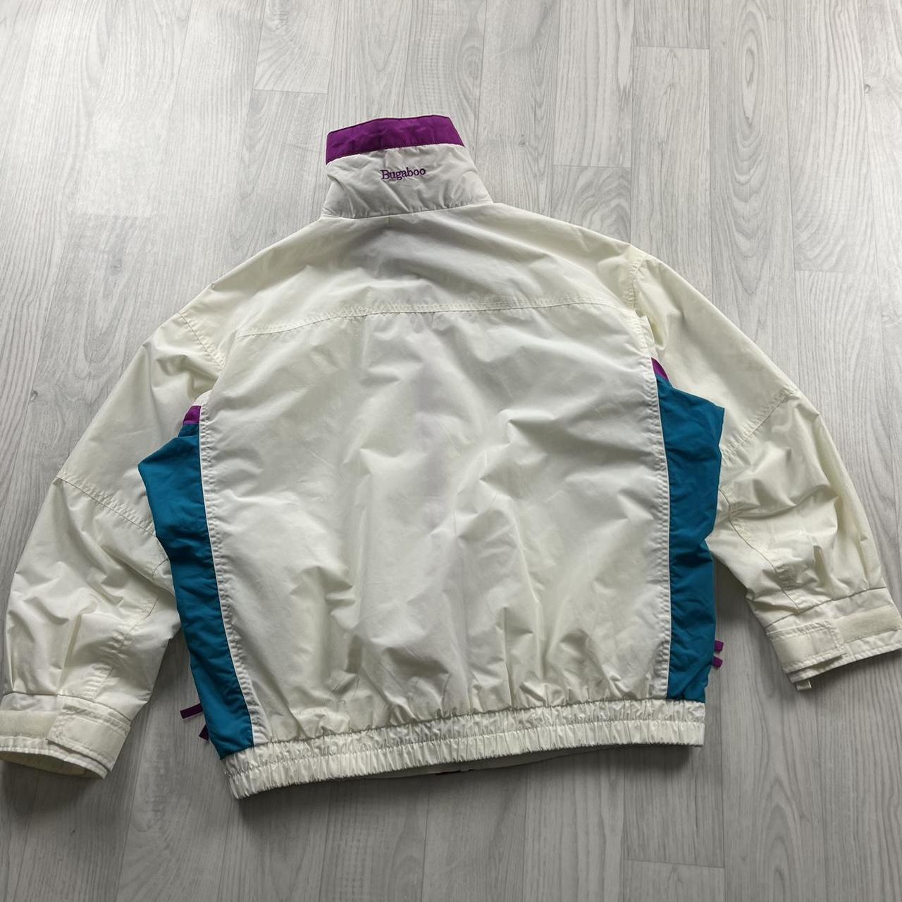 VINTAGE 00s COLUMBIA LIGHTWEIGHT BOMBER JACKET WHITE PINK