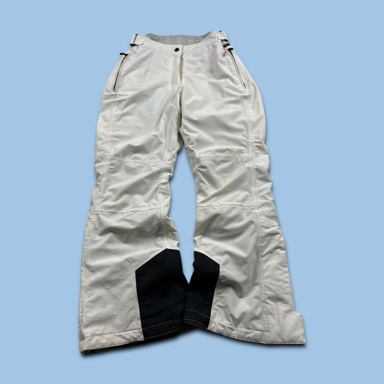VINTAGE Y2K MAIER BAGGY SKI PANTS SALOPETTES CREAM