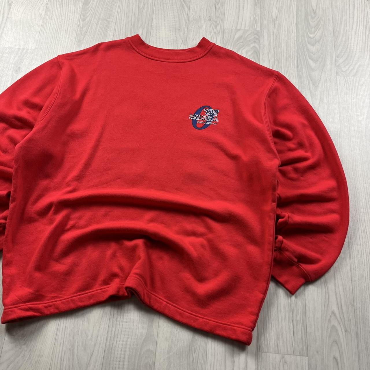 VINTAGE Y2K O’NEILL SANTA CRUZ GRAPHIC SWEATSHIRT RED