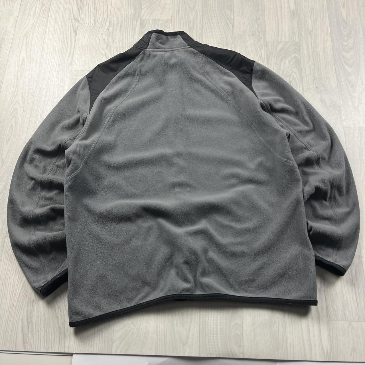 VINTAGE Y2K NIKE ZIP UP FLEECE GREY BLACK