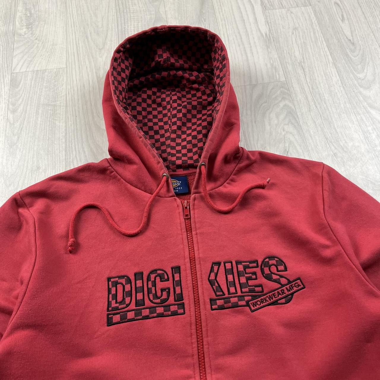 VINTAGE Y2K DICKIES ZIP HOODIE RED