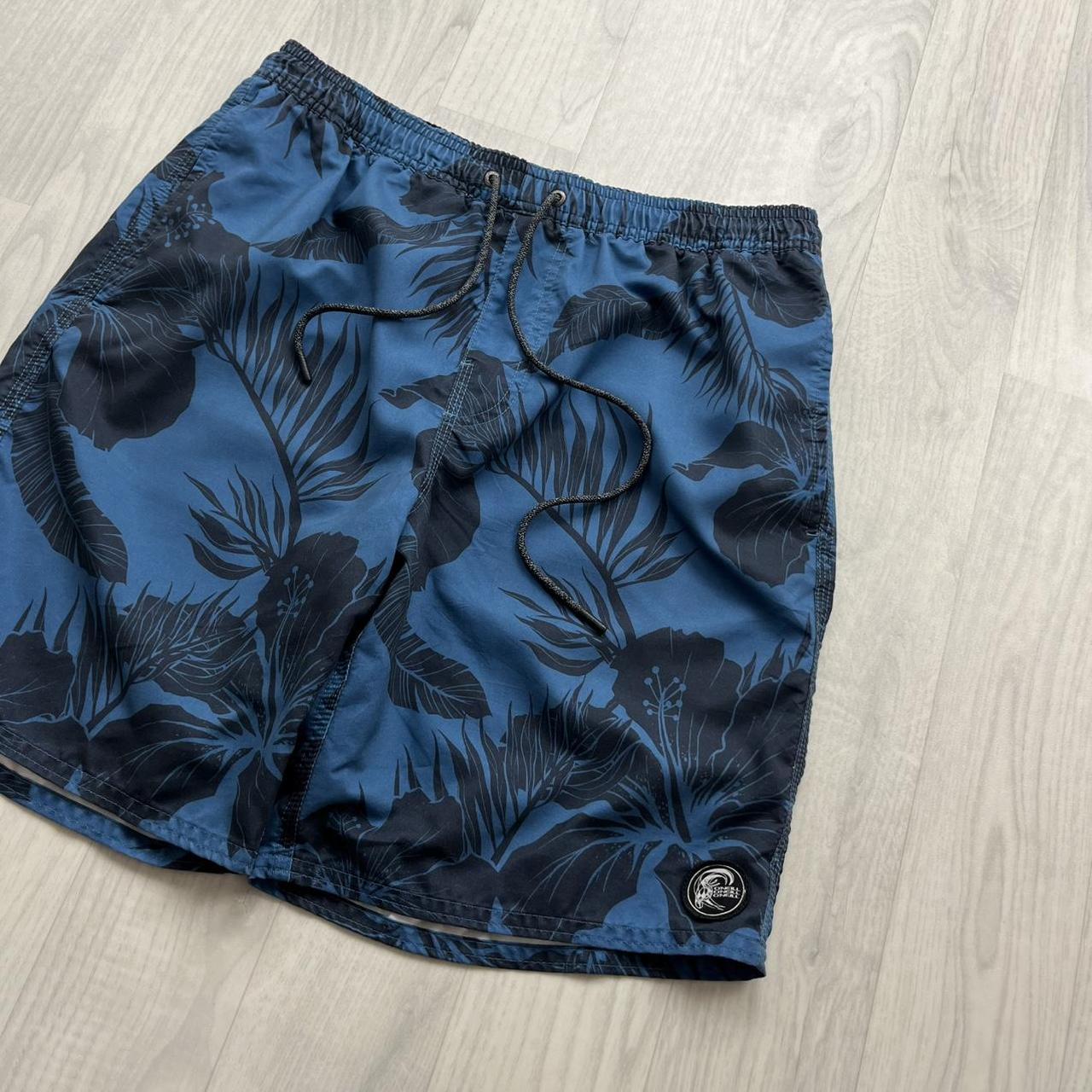ONEILL FLORAL BAGGY BOARD SWIM SHORTS BLUE