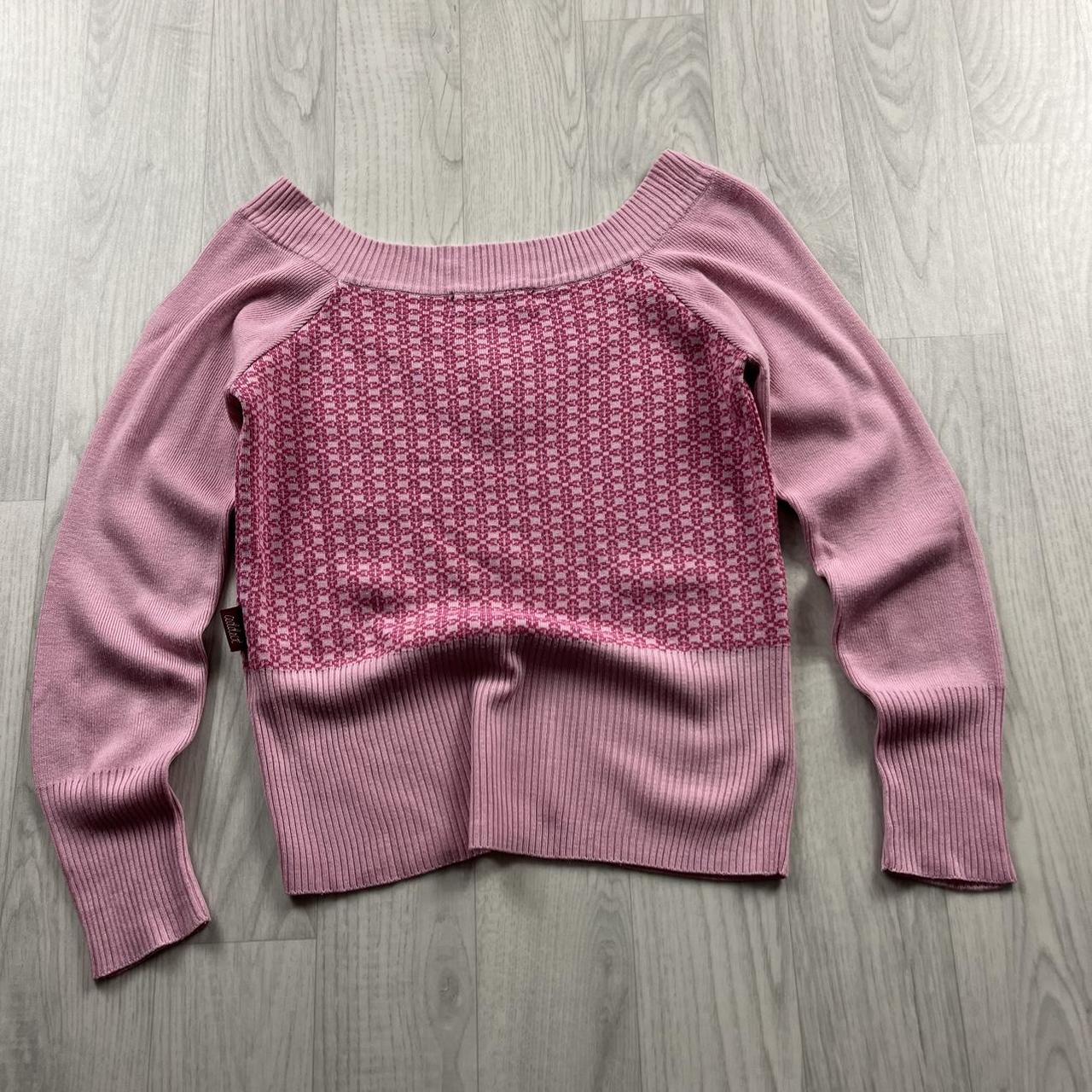 VINTAGE Y2K KNITTED JUMPER PINK