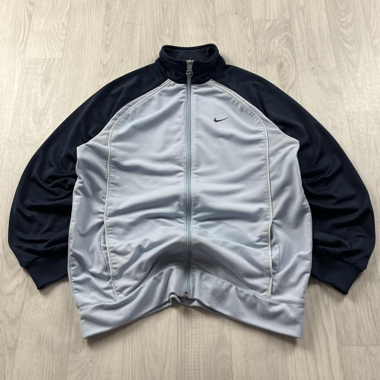 VINTAGE 00s NIKE ZIP UP TRACK JACKET BLUE