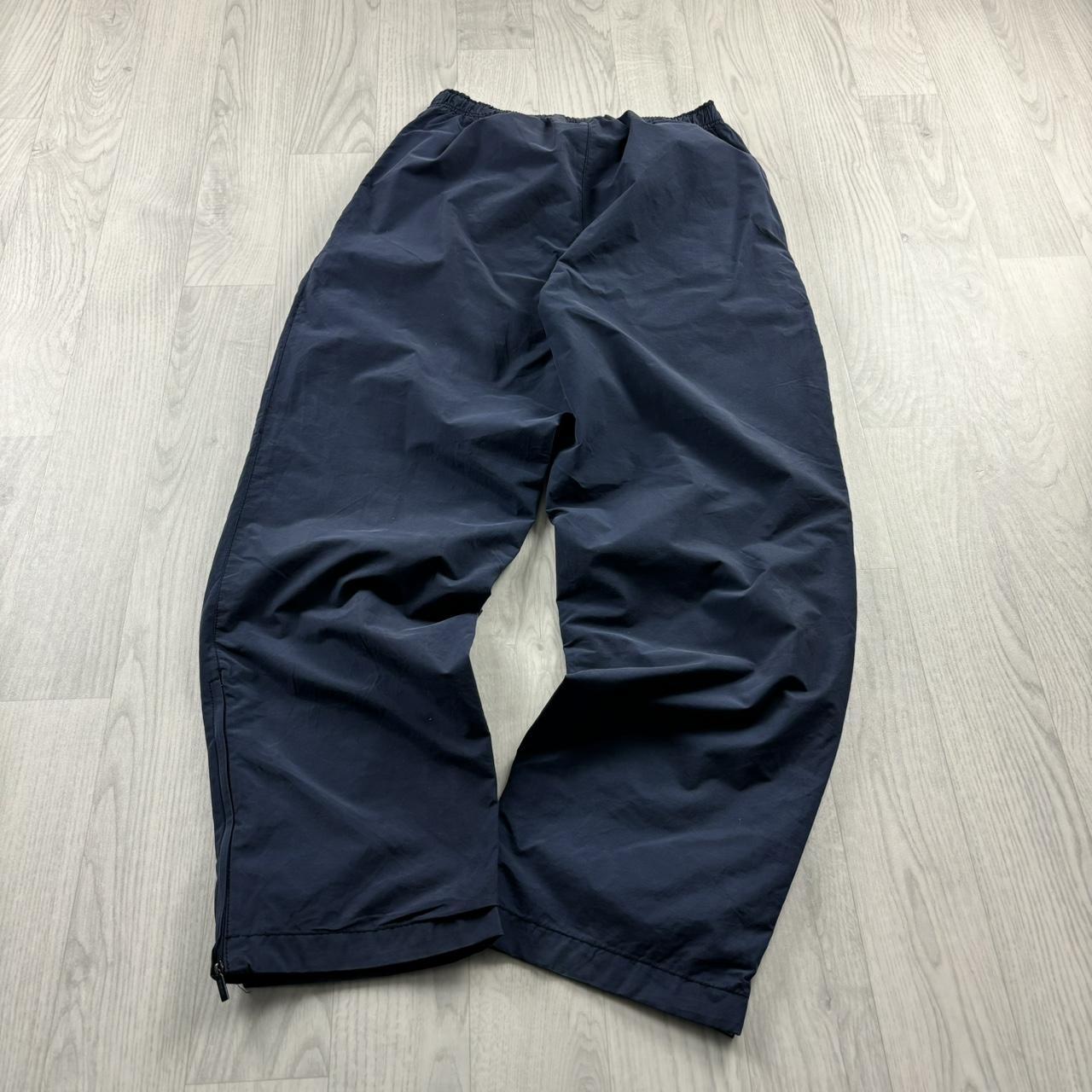 VINTAGE 00s REEBOK CLASSIC STRAIGHT LEG BAGGY TRACKSUIT BOTTOMS NAVY (L)
