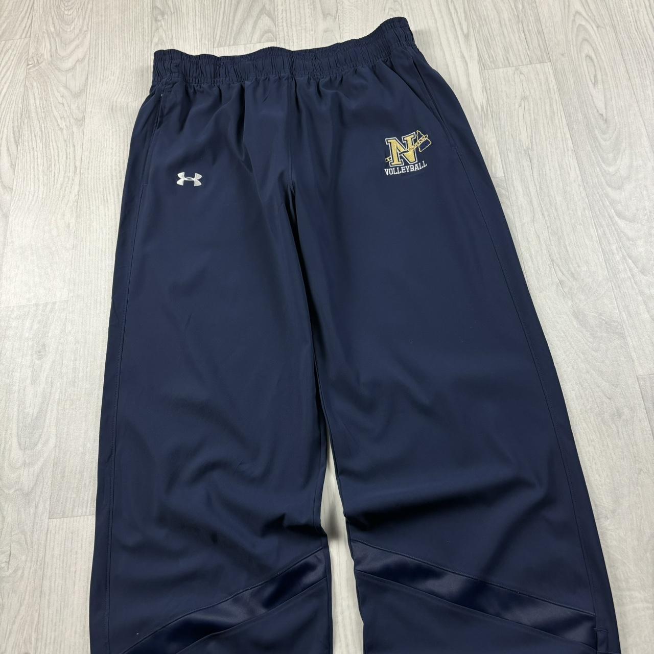 VINTAGE Y2K UNDER ARMOUR BAGGY TRACKSUIT BOTTOMS NAVY