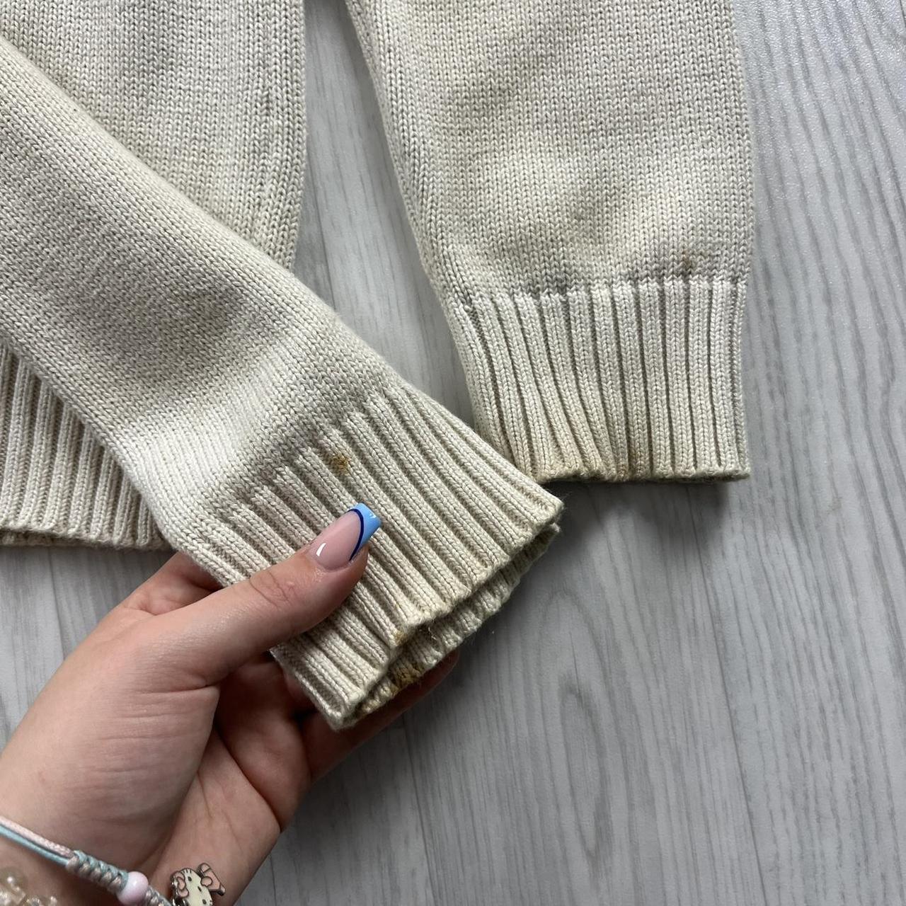 VINTAGE Y2K TEDDY SMITH CHUNKY KNITTED JUMPER CREAM