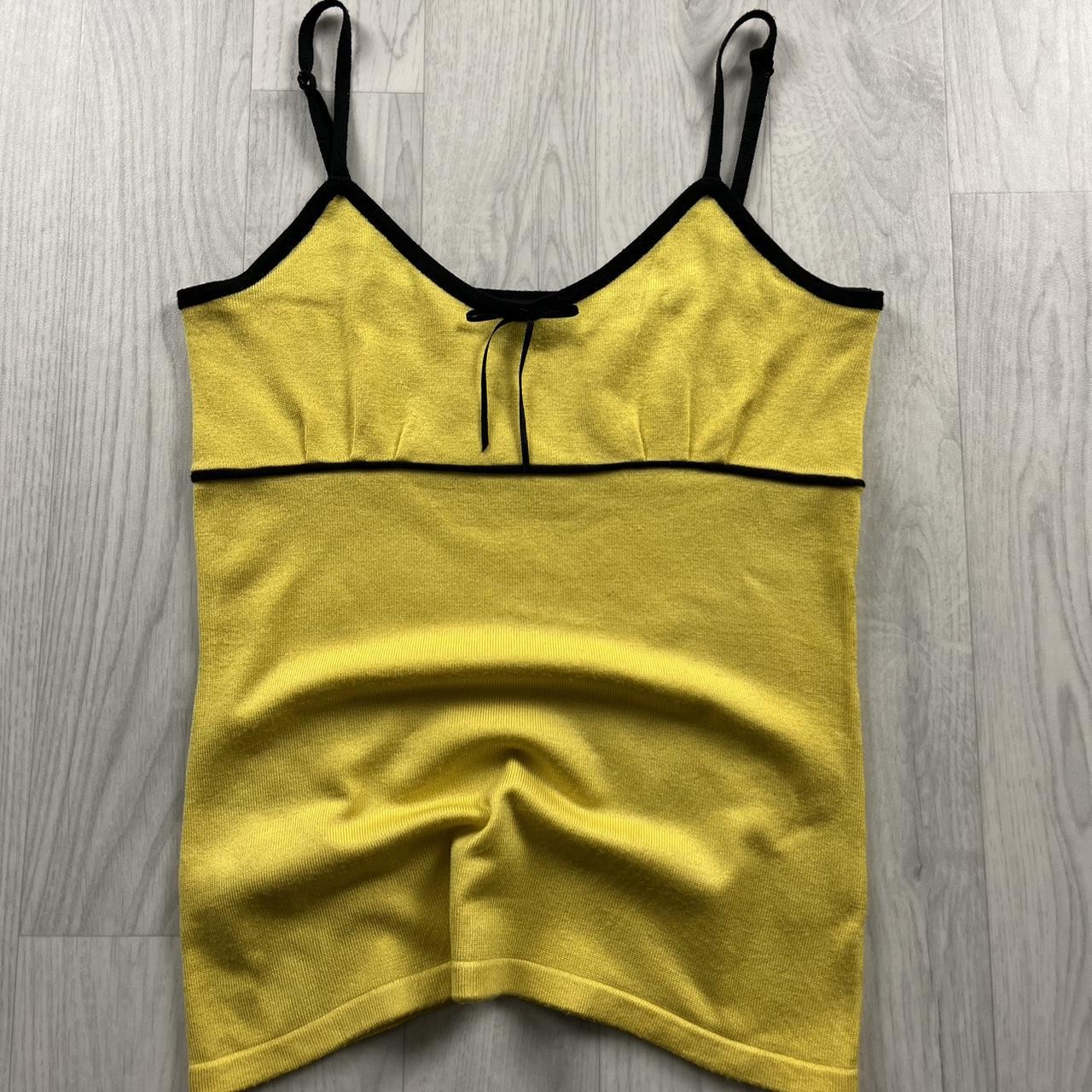 VINTAGE Y2K CAMI TOP YELLOW