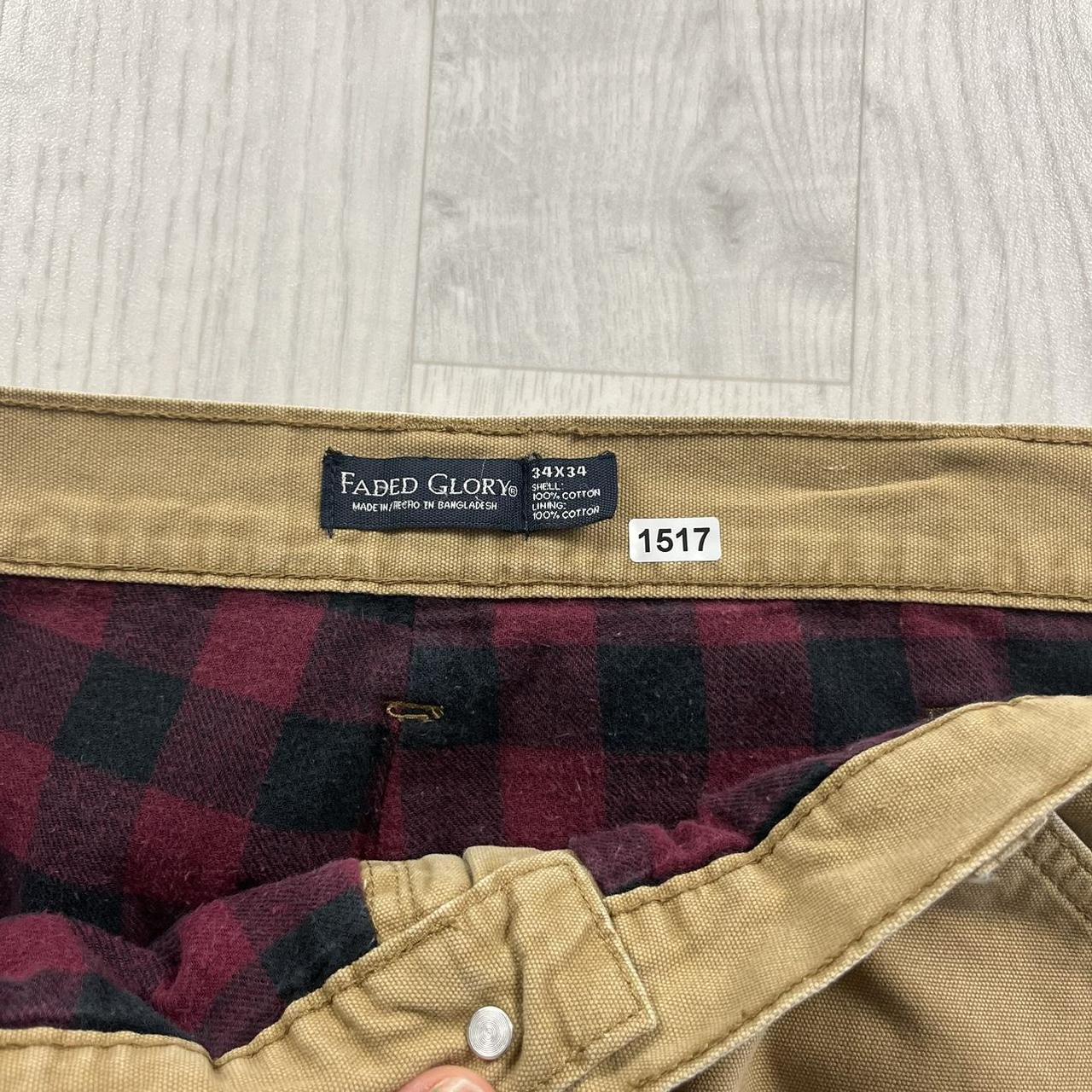 VINTAGE FADED GLORY BAGGY CARPENTER JEANS TAN (34x33)