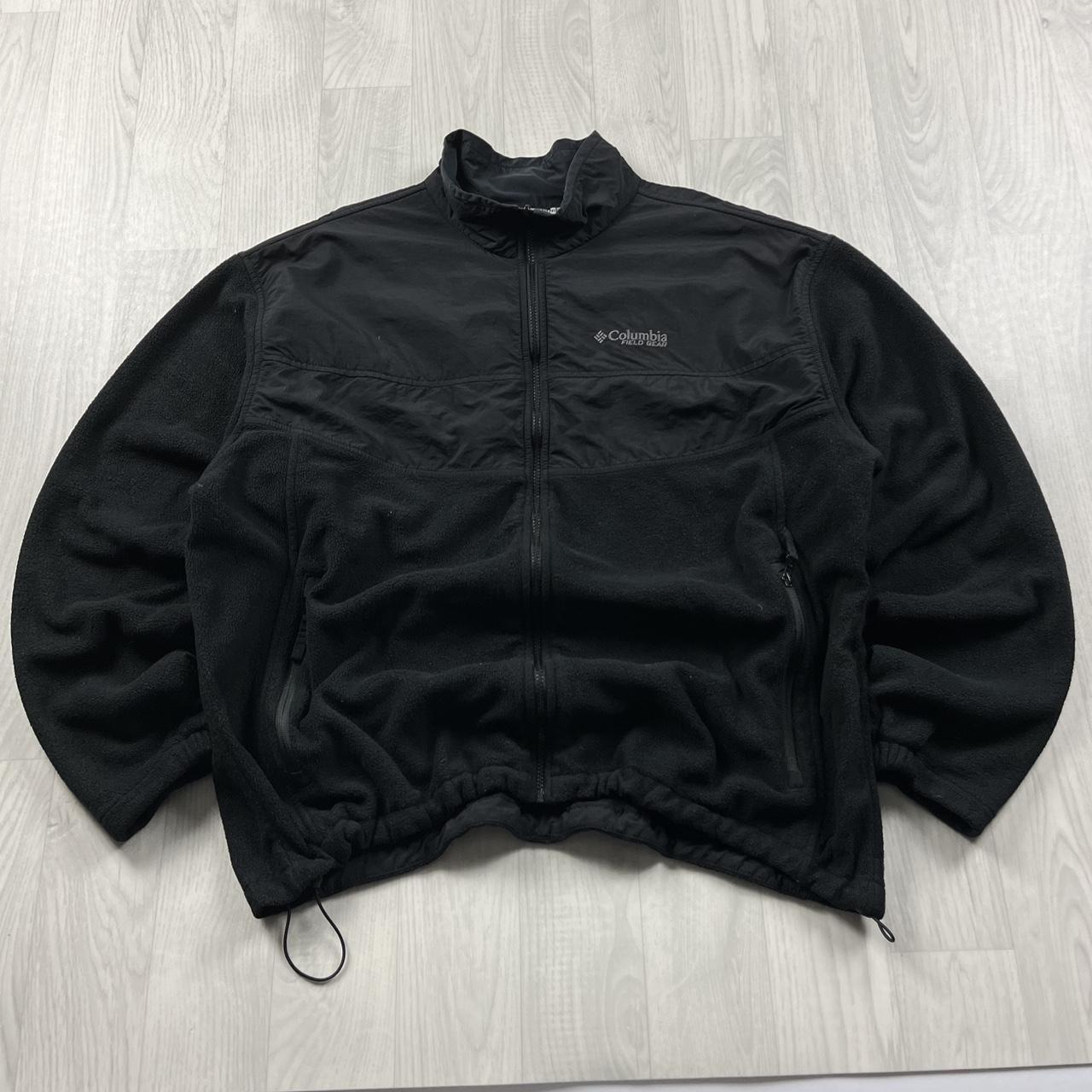 VINTAGE Y2K COLUMBIA ZIP UP TECHNICAL FLEECE BLACK