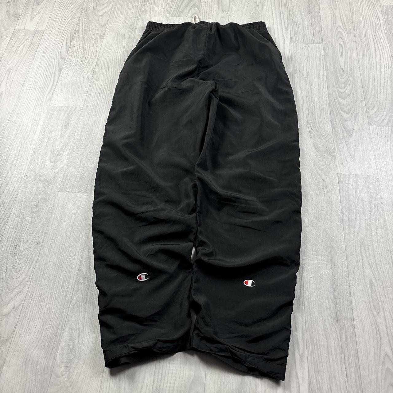 VINTAGE Y2K CHAMPION BAGGY TRACKSUIT BOTTOMS BLACK