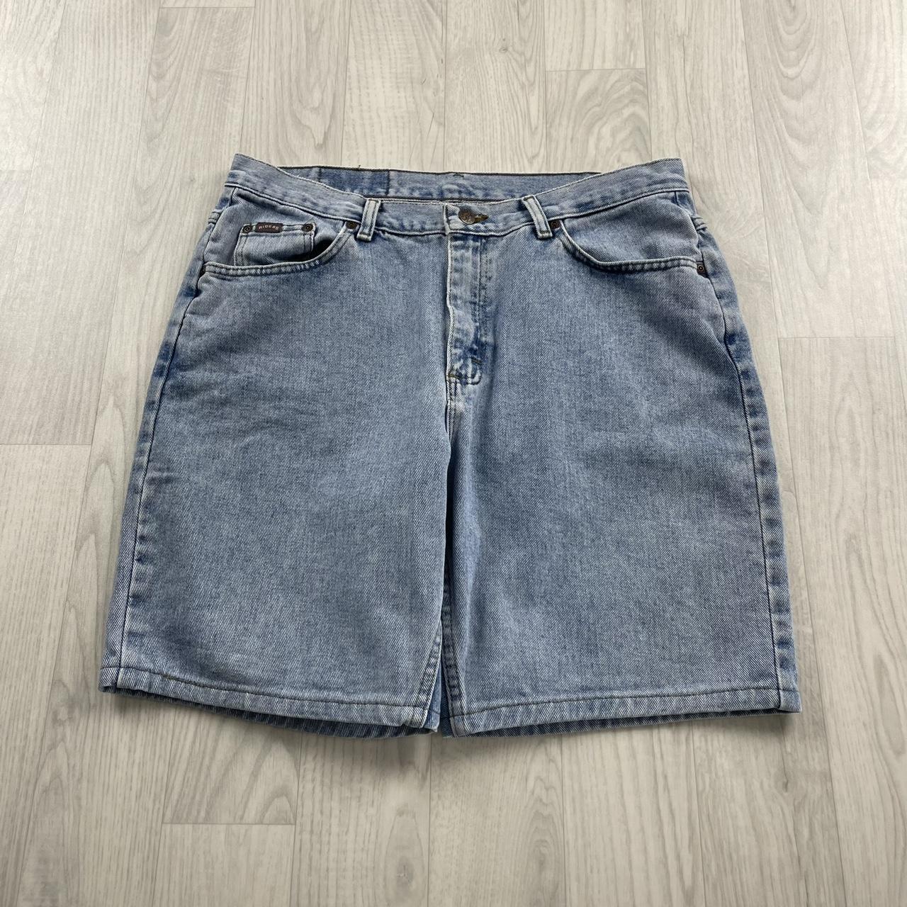 VINTAGE LEE RIDERS BAGGY LOOSE SKATER JORTS LIGHT BLUE (34w)
