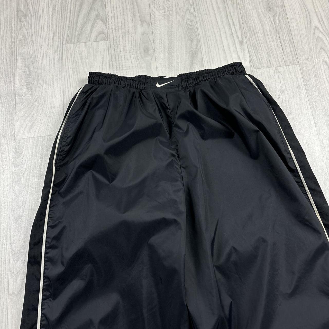 VINTAGE 90s NIKE BAGGY TRACKSUIT BOTTOMS BLACK