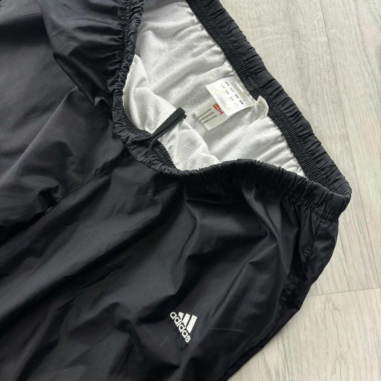 VINTAGE Y2K ADIDAS WIDE LEG BAGGY TRACKSUIT BOTTOMS BLACK