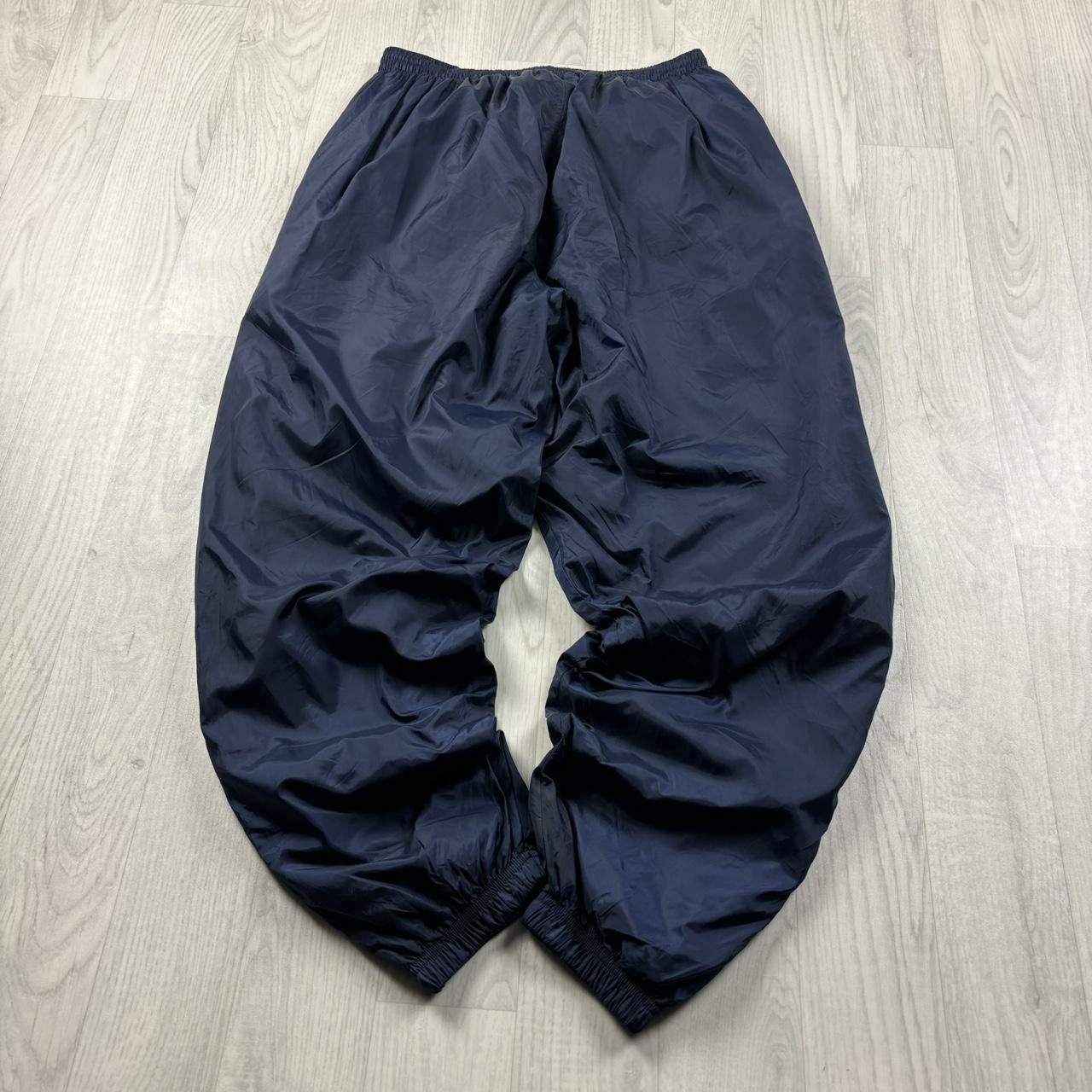 VINTAGE Y2K CHAMPION BAGGY SHELL TRACKSUIT BOTTOMS NAVY