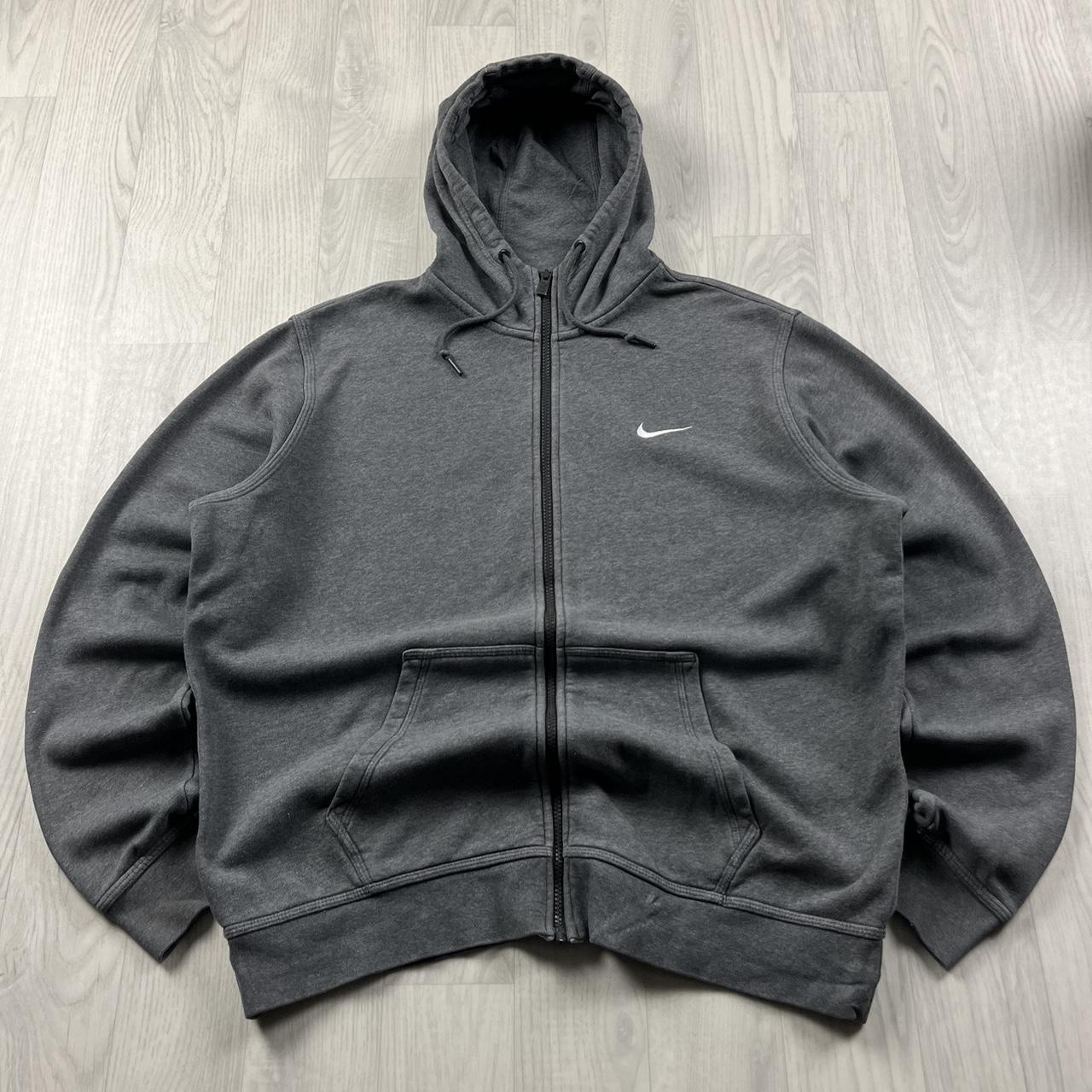 VINTAGE Y2K NIKE ZIP HOODIE GREY