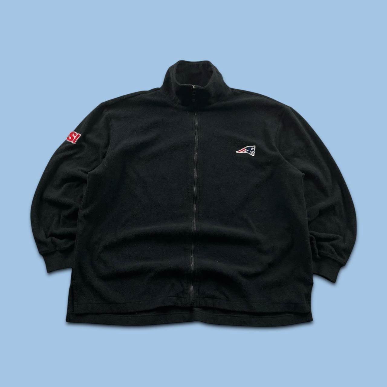 VINTAGE Y2K NFL ZIP UP FLEECE BLACK