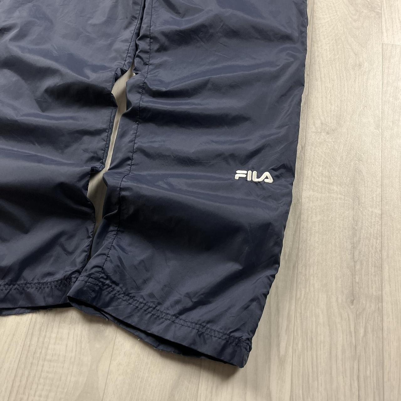 VINTAGE Y2K FILA BAGGY TRACKSUIT BOTTOMS NAVY
