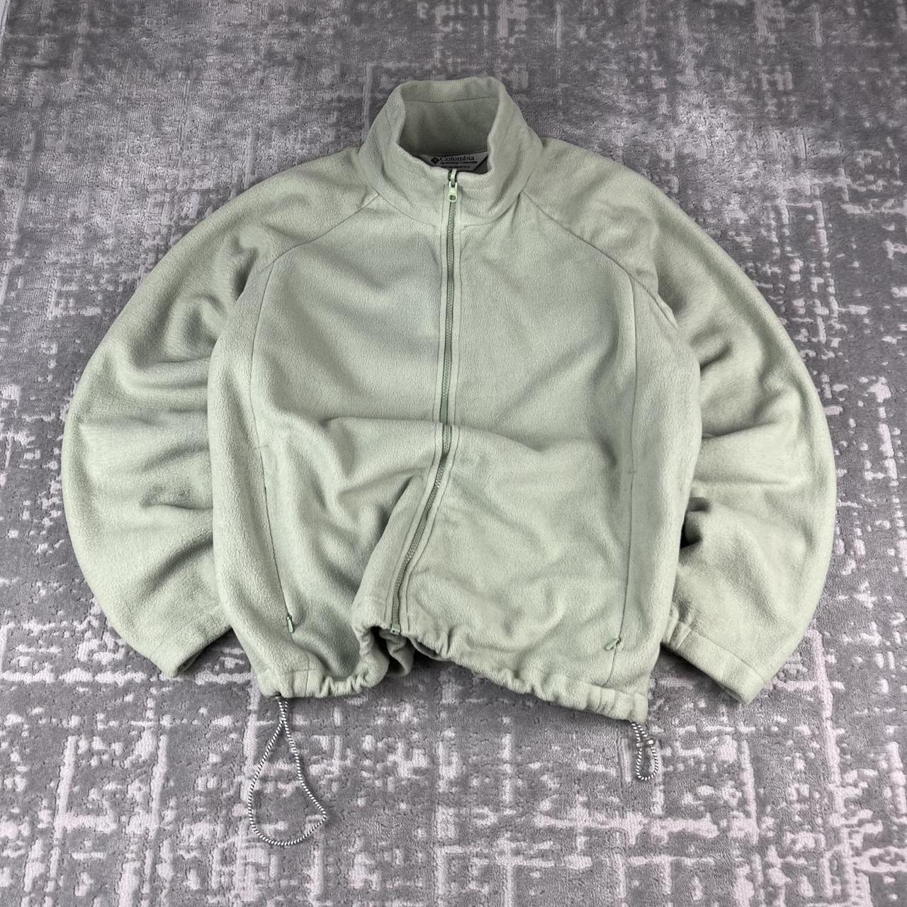 VINTAGE 00s COLUMBIA TECHNICAL FLEECE JACKET BEIGE