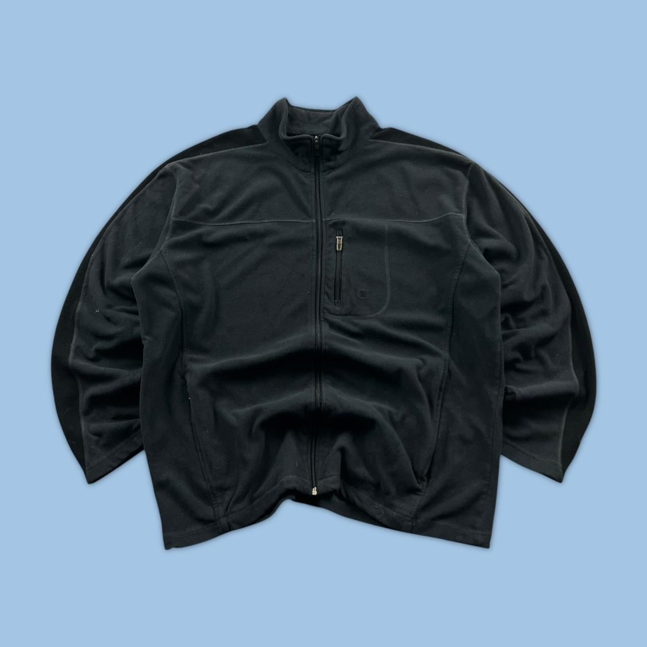 VINTAGE Y2K CHAMPION ZIP UP FLEECE GREY