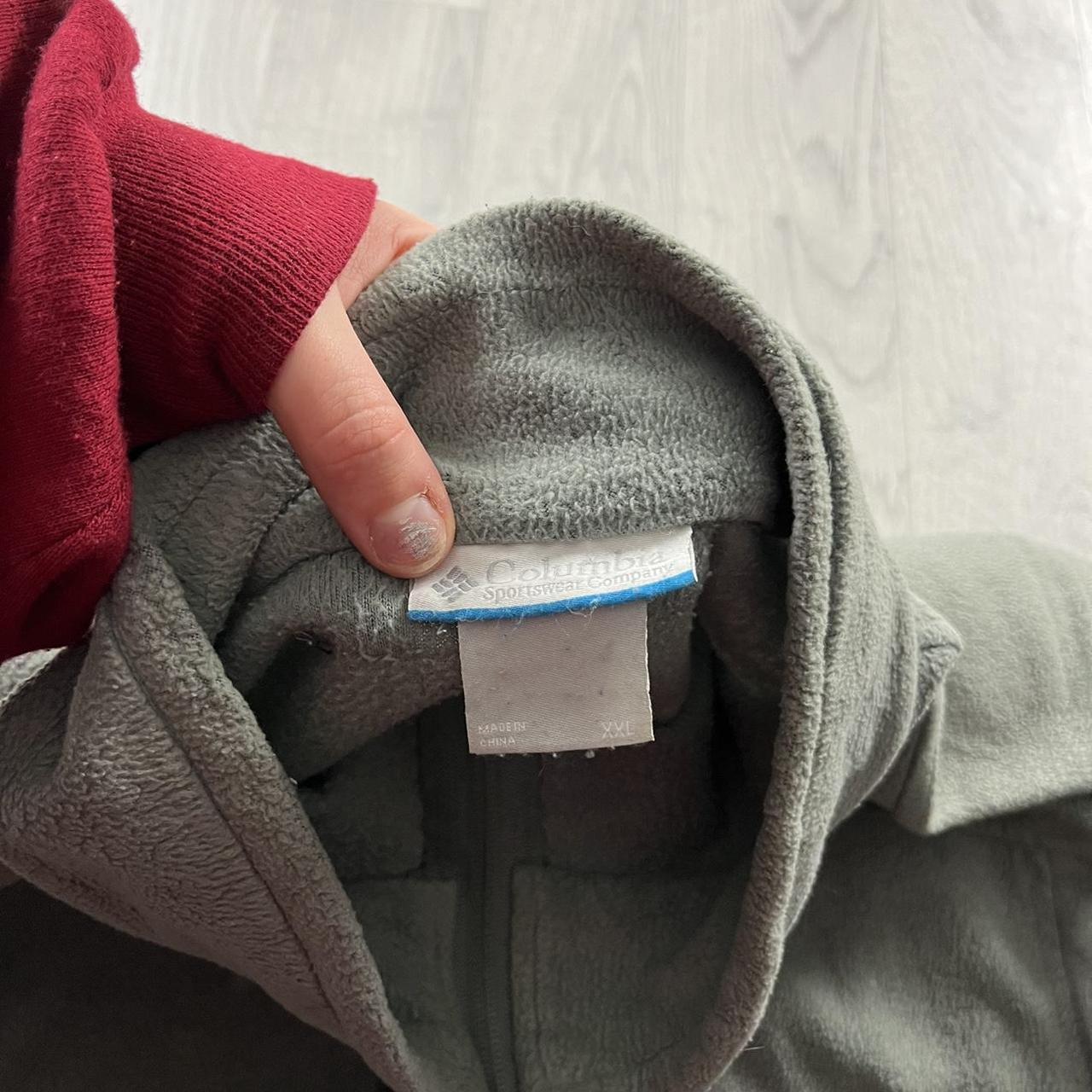 VINTAGE Y2K COLUMBIA ZIP UP FLEECE GREY