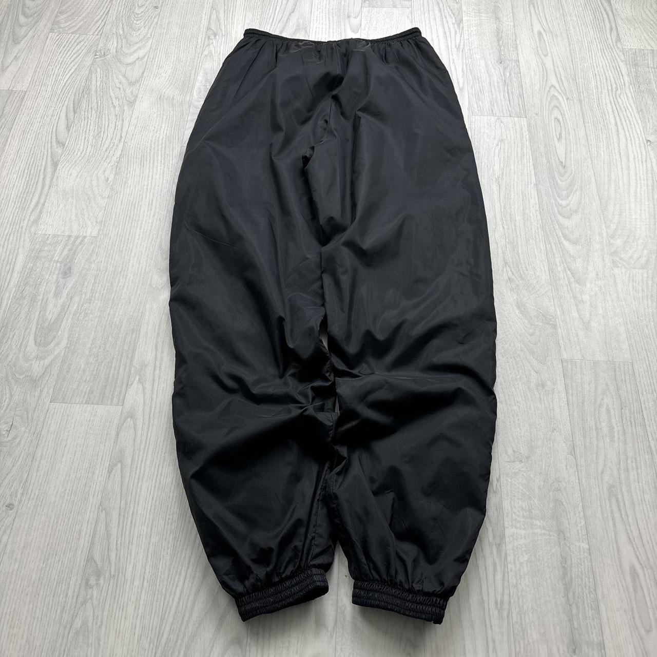 VINTAGE 90s NIKE BAGGY TRACKSUIT BOTTOMS BLACK