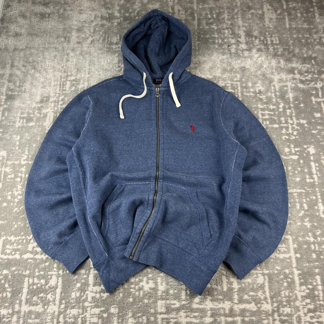 VINTAGE Y2K RALPH LAUREN ZIP UP HOODIE NAVY