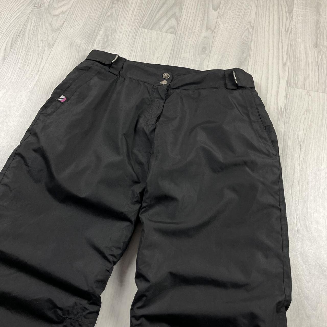 VINTAGE Y2K CAMPRI BAGGY SKI PANTS SALOPETTES BLACK