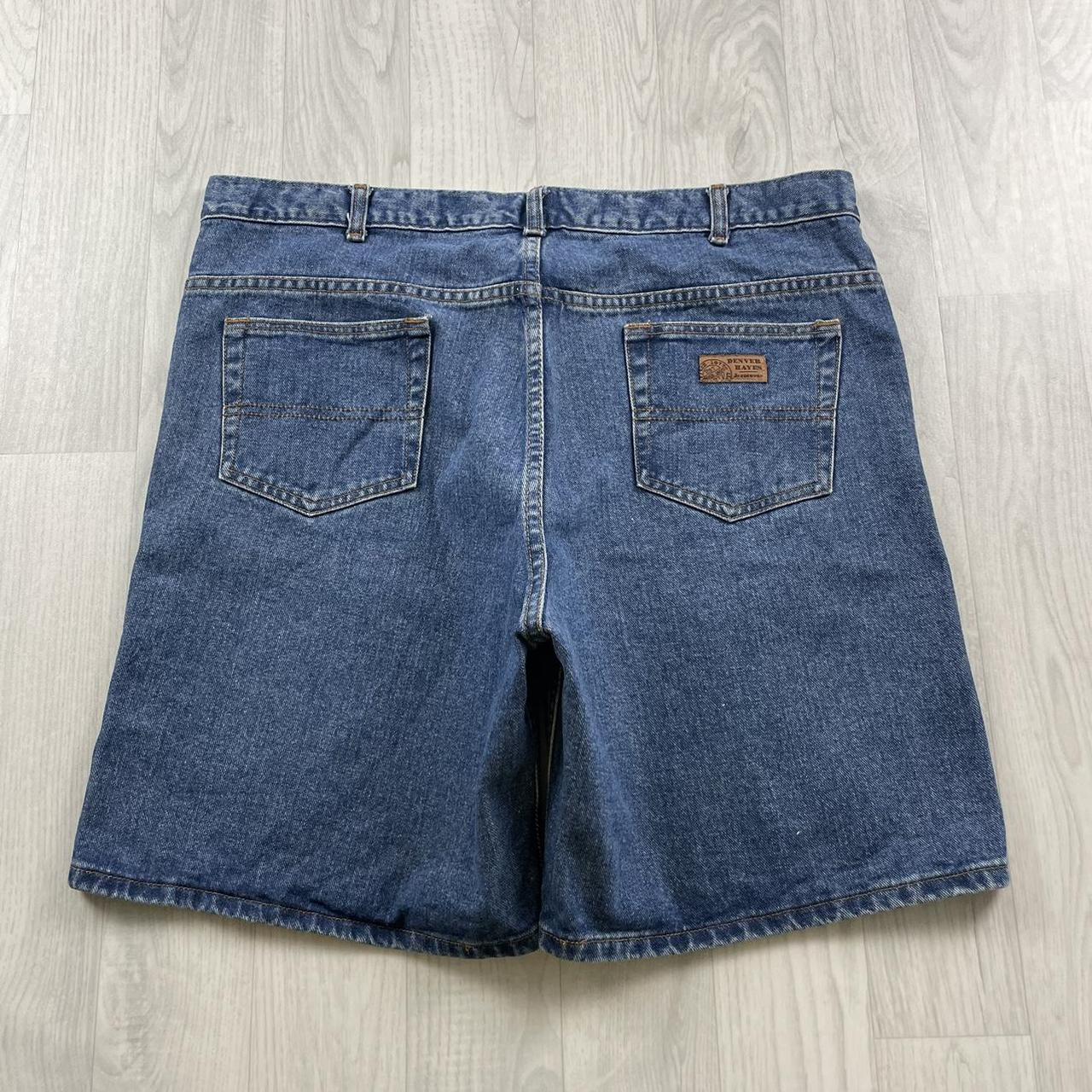 VINTAGE DENVER HAYES BAGGY LOOSE SKATER JORTS BLUE (40w)