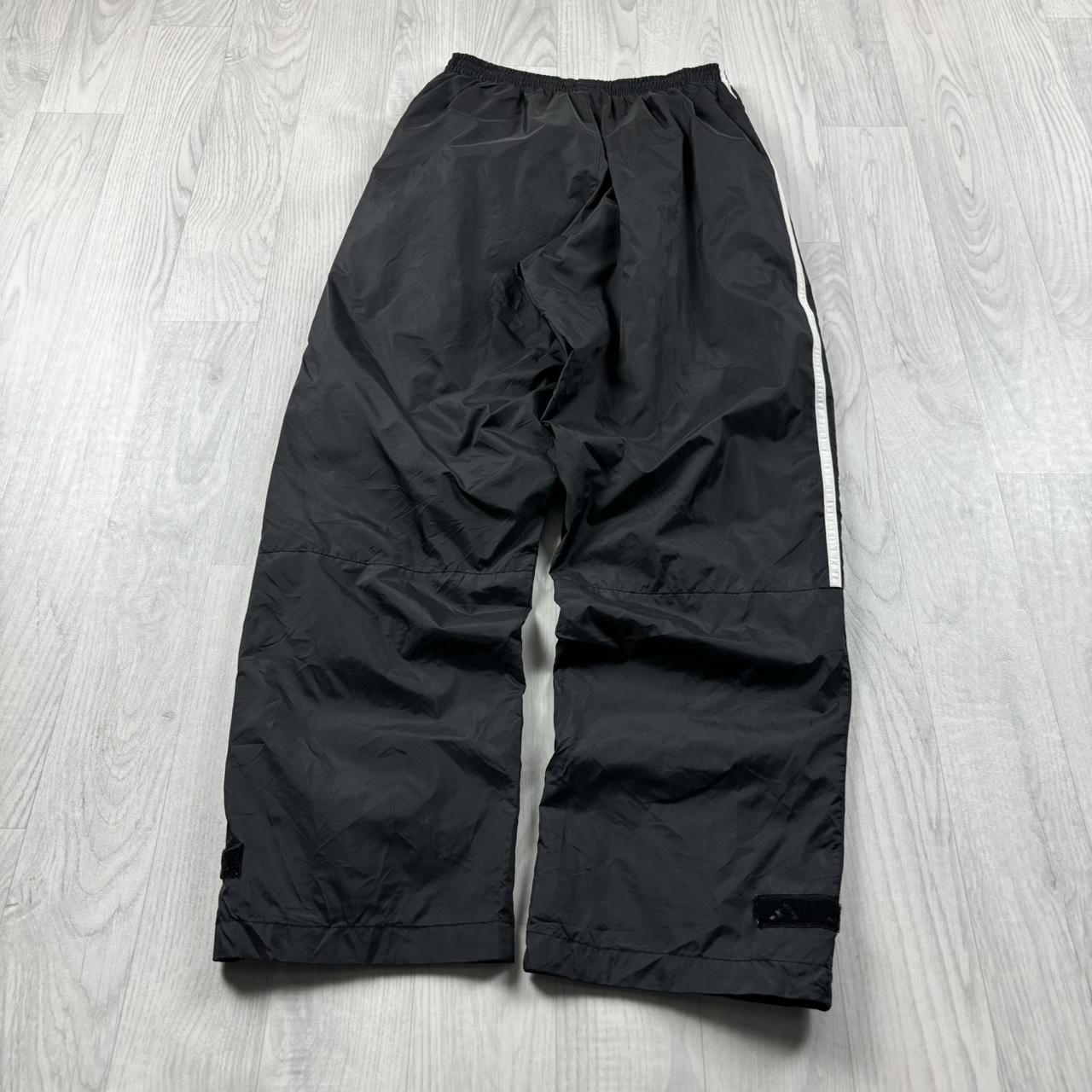 VINTAGE Y2K ADIDAS BAGGY TRACKSUIT BOTTOMS BLACK