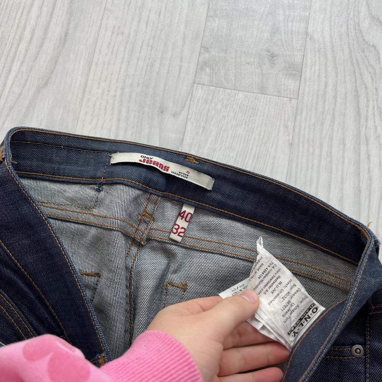 VINTAGE Y2K ONLY LOW RISE BOOTCUT JEANS NAVY BLUE