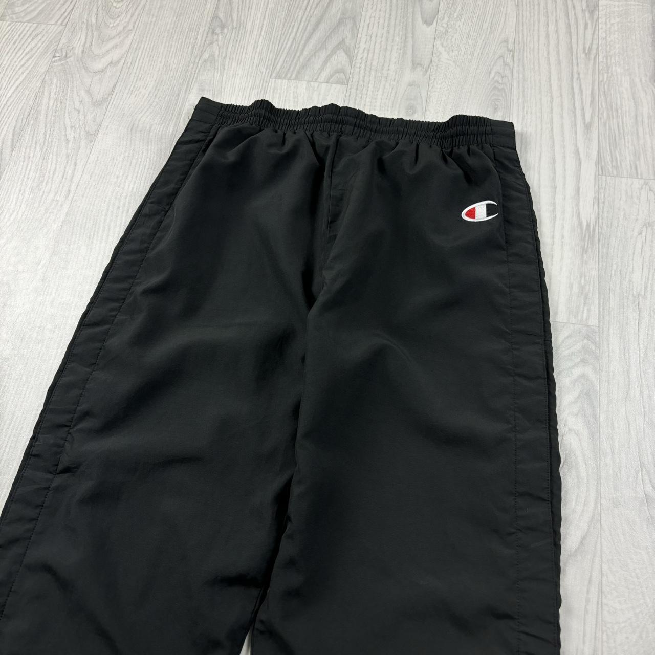 VINTAGE Y2K CHAMPION BAGGY TRACKSUIT BOTTOMS BLACK
