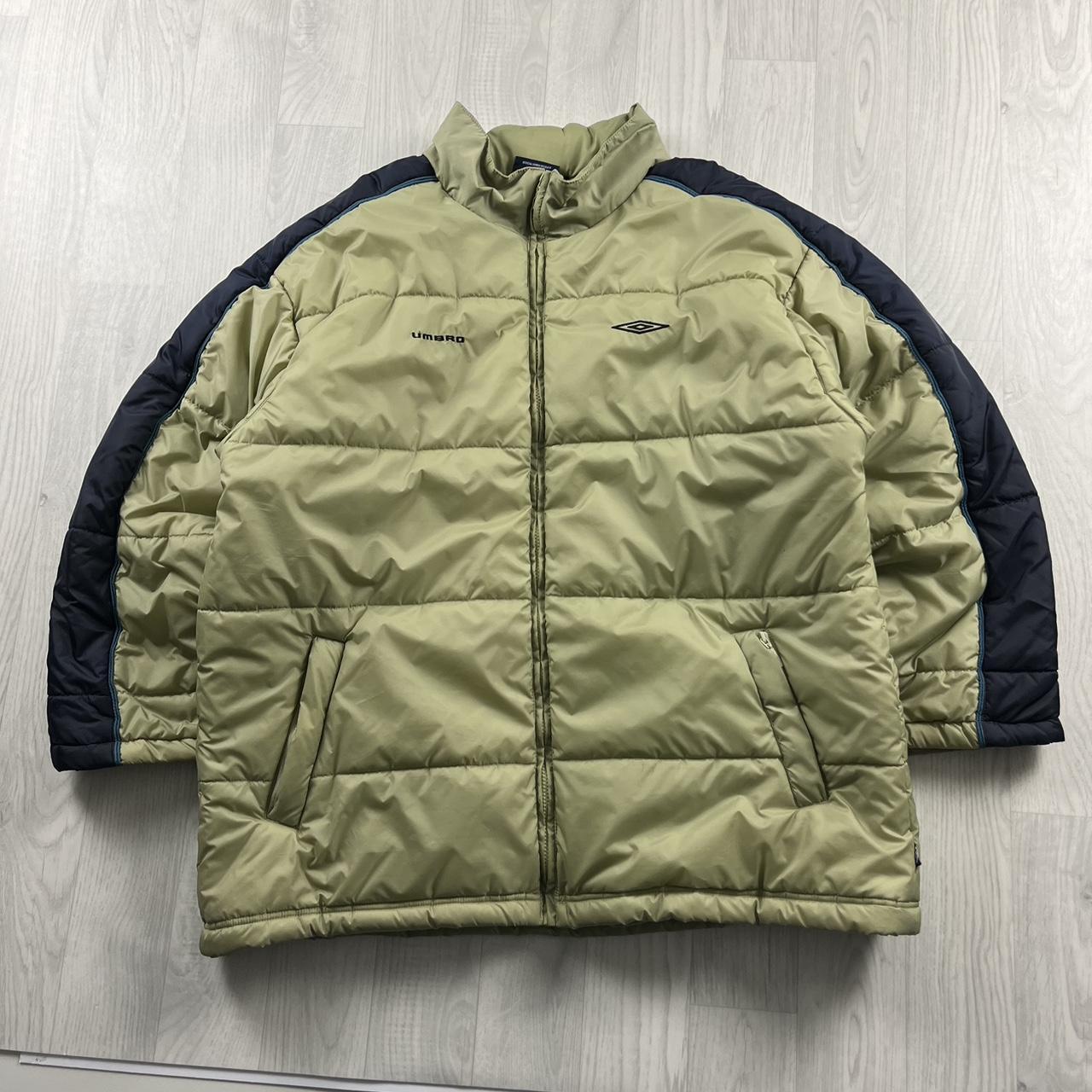 VINTAGE Y2K UMBRO PUFFER JACKET GREEN