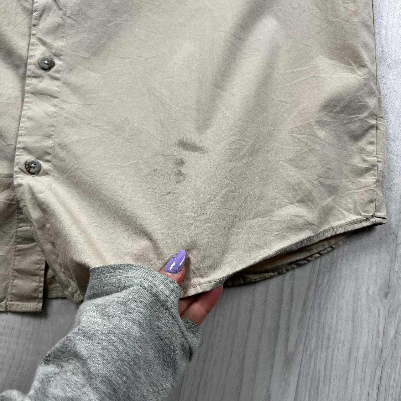 VINTAGE Y2K COLUMBIA CARGO UTILITY SHORT SLEEVE SHIRT BEIGE