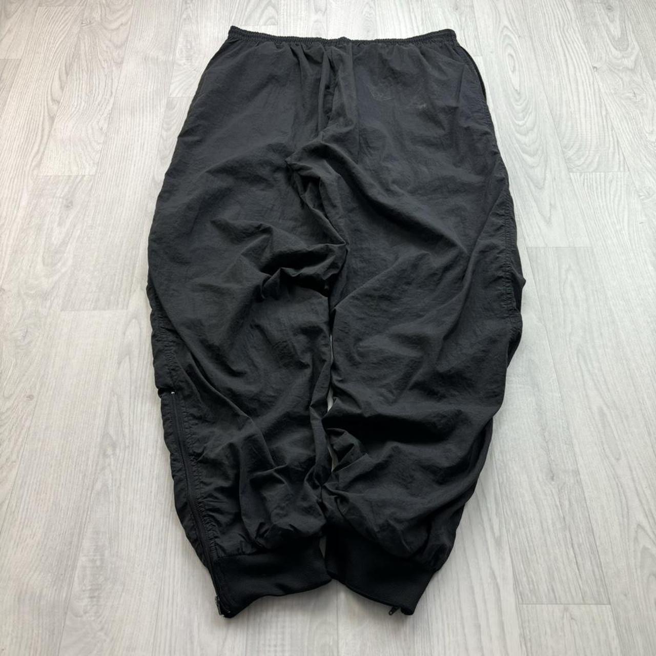 VINTAGE 90s NIKE BAGGY TRACKSUIT BOTTOMS BLACK